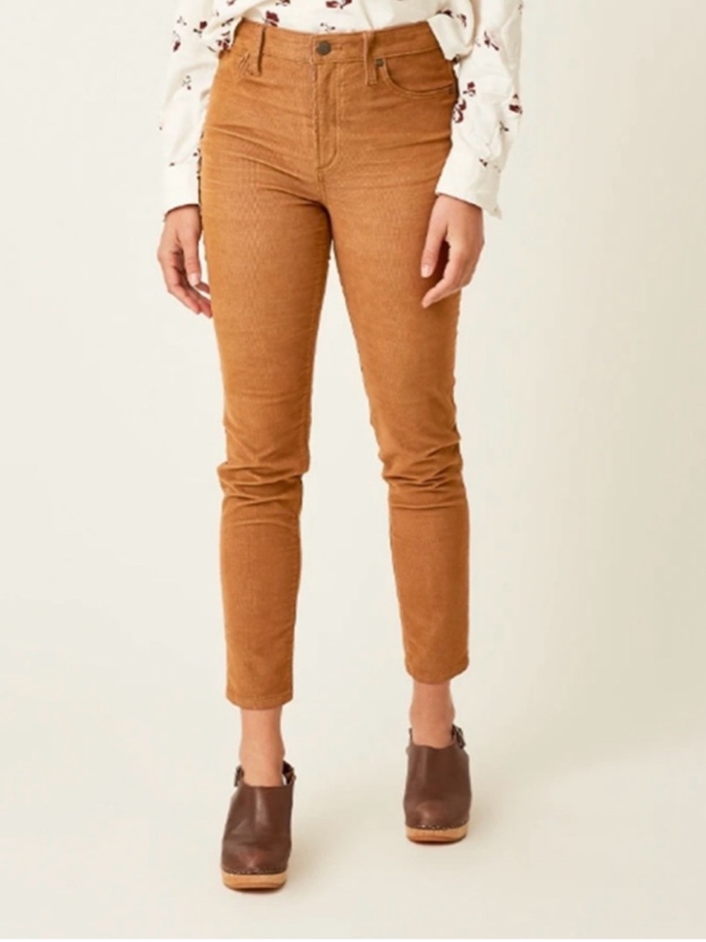 Carve Designs Camel Brown Skylar Skinny High Rise‎ Corduroy Pants * Like New* 4